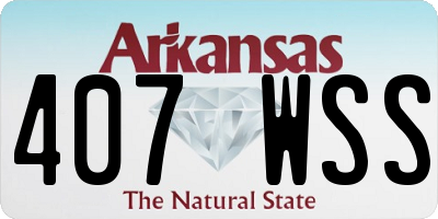 AR license plate 407WSS