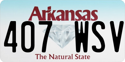 AR license plate 407WSV