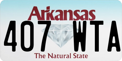 AR license plate 407WTA
