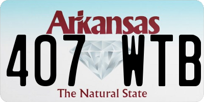 AR license plate 407WTB