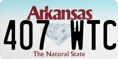 AR license plate 407WTC