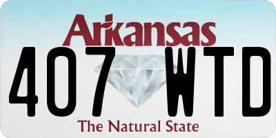 AR license plate 407WTD