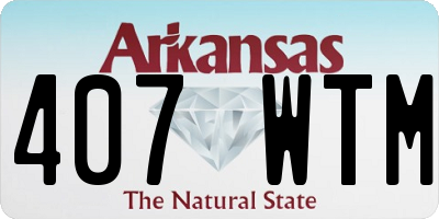 AR license plate 407WTM