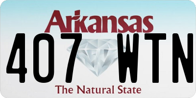 AR license plate 407WTN