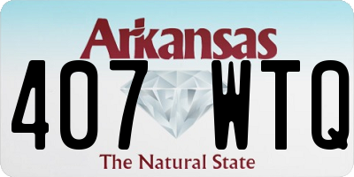 AR license plate 407WTQ