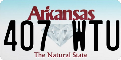 AR license plate 407WTU
