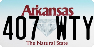 AR license plate 407WTY