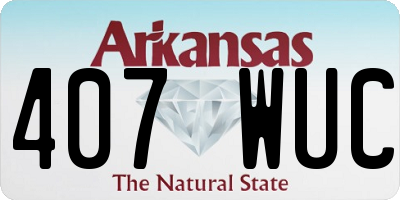 AR license plate 407WUC