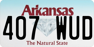 AR license plate 407WUD