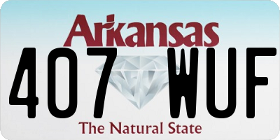 AR license plate 407WUF