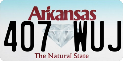 AR license plate 407WUJ