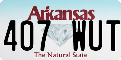 AR license plate 407WUT