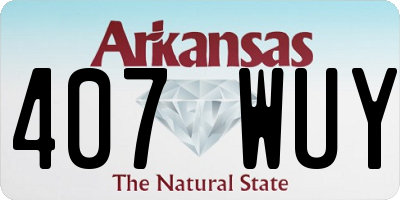 AR license plate 407WUY