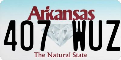 AR license plate 407WUZ