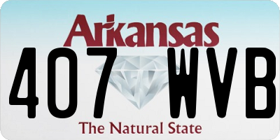 AR license plate 407WVB