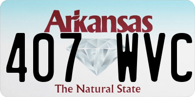 AR license plate 407WVC