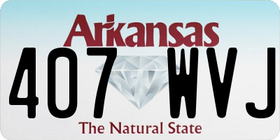 AR license plate 407WVJ