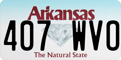 AR license plate 407WVO