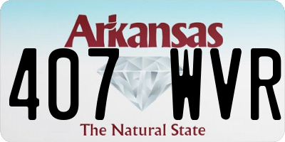 AR license plate 407WVR