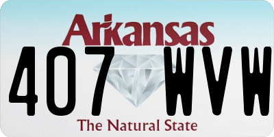 AR license plate 407WVW