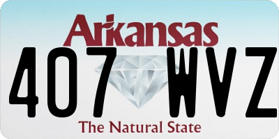 AR license plate 407WVZ