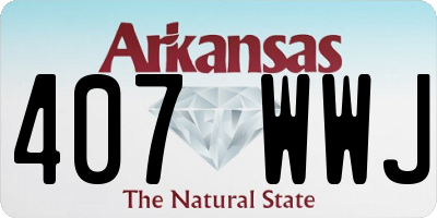 AR license plate 407WWJ