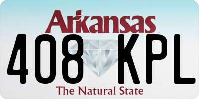 AR license plate 408KPL