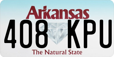 AR license plate 408KPU