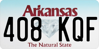 AR license plate 408KQF