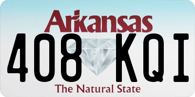 AR license plate 408KQI
