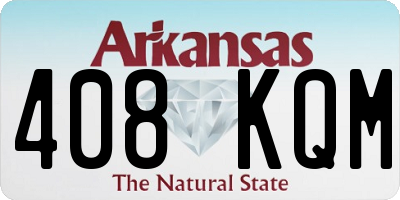 AR license plate 408KQM