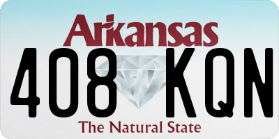 AR license plate 408KQN