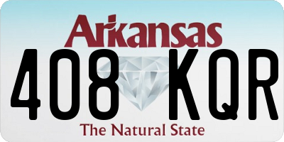 AR license plate 408KQR