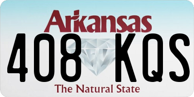 AR license plate 408KQS