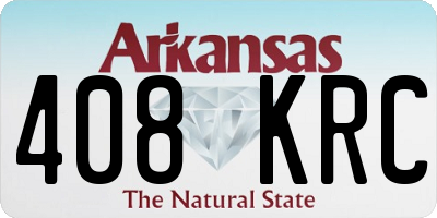 AR license plate 408KRC