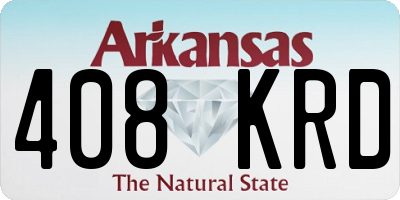 AR license plate 408KRD