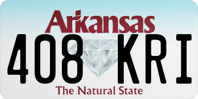 AR license plate 408KRI