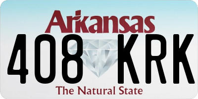 AR license plate 408KRK