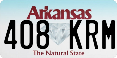 AR license plate 408KRM