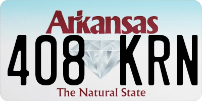 AR license plate 408KRN