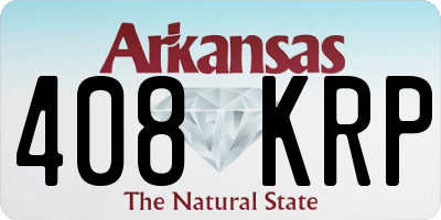 AR license plate 408KRP