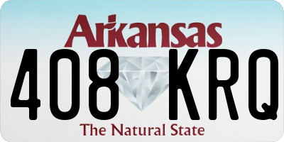 AR license plate 408KRQ
