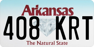 AR license plate 408KRT
