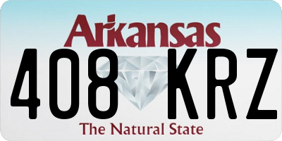 AR license plate 408KRZ