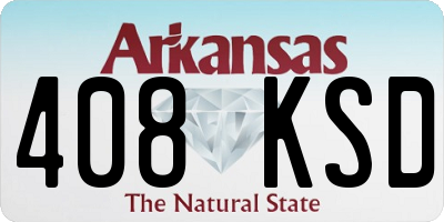 AR license plate 408KSD