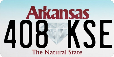 AR license plate 408KSE