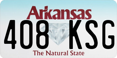 AR license plate 408KSG