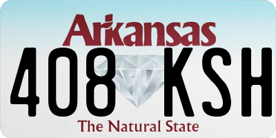 AR license plate 408KSH