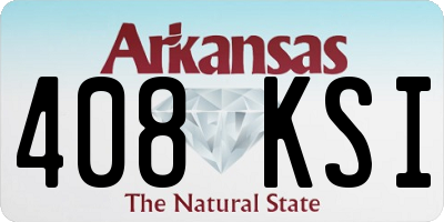 AR license plate 408KSI