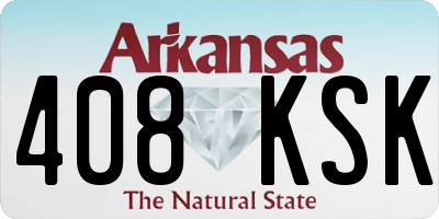 AR license plate 408KSK